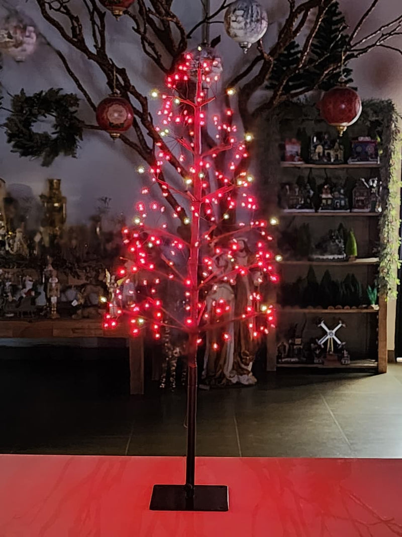 Árvore Fio De Fada 100cm com 248 LEDS VERMELHA BIVOLT