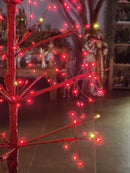 Árvore Fio De Fada 100cm com 248 LEDS VERMELHA BIVOLT
