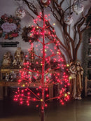 Árvore Fio De Fada 100cm com 248 LEDS VERMELHA BIVOLT