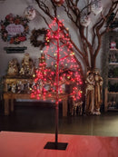 Árvore Fio De Fada 100cm com 248 LEDS VERMELHA BIVOLT